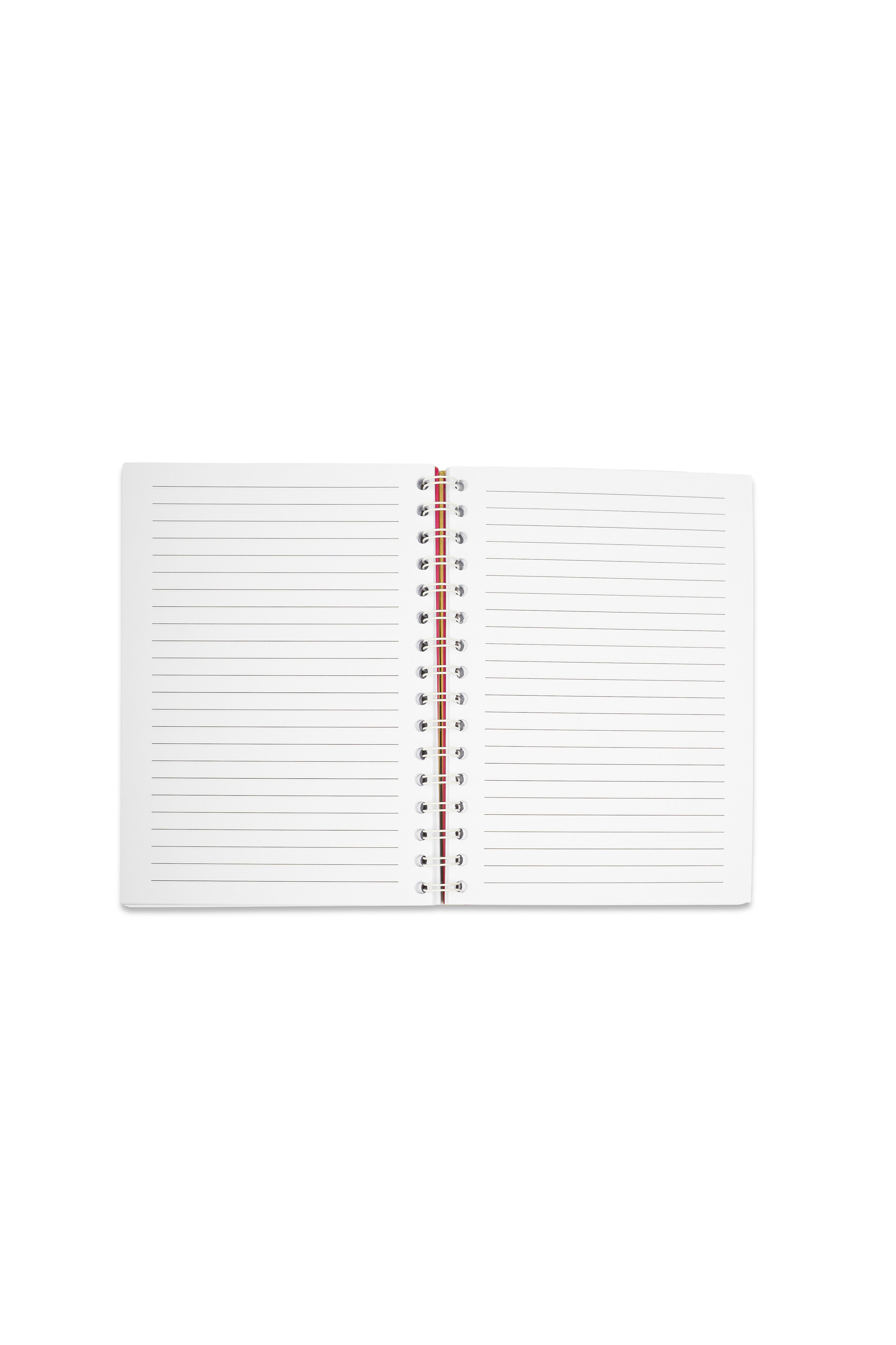 baby raspberry striped notebook