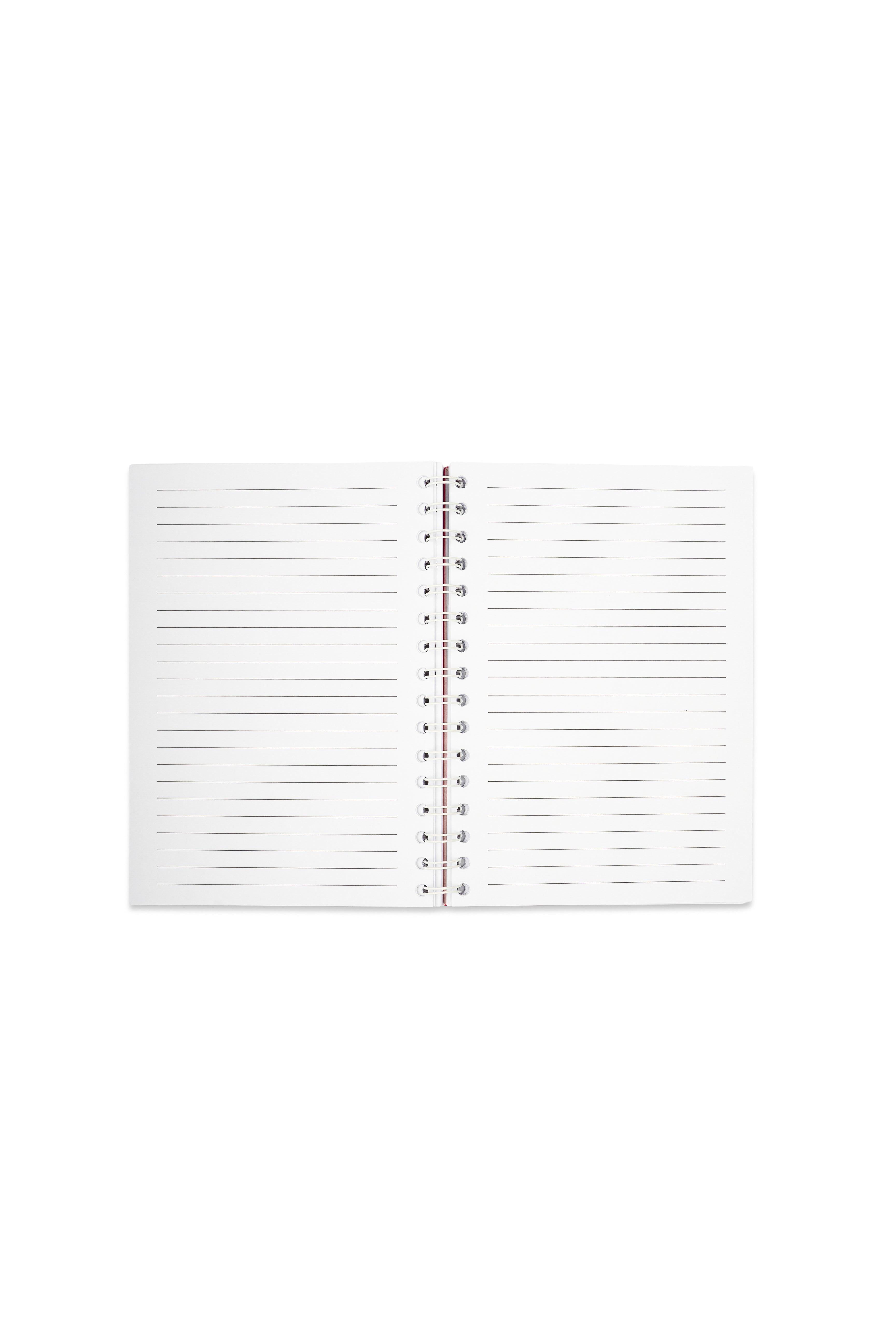 raspberry cotton striped notebook
