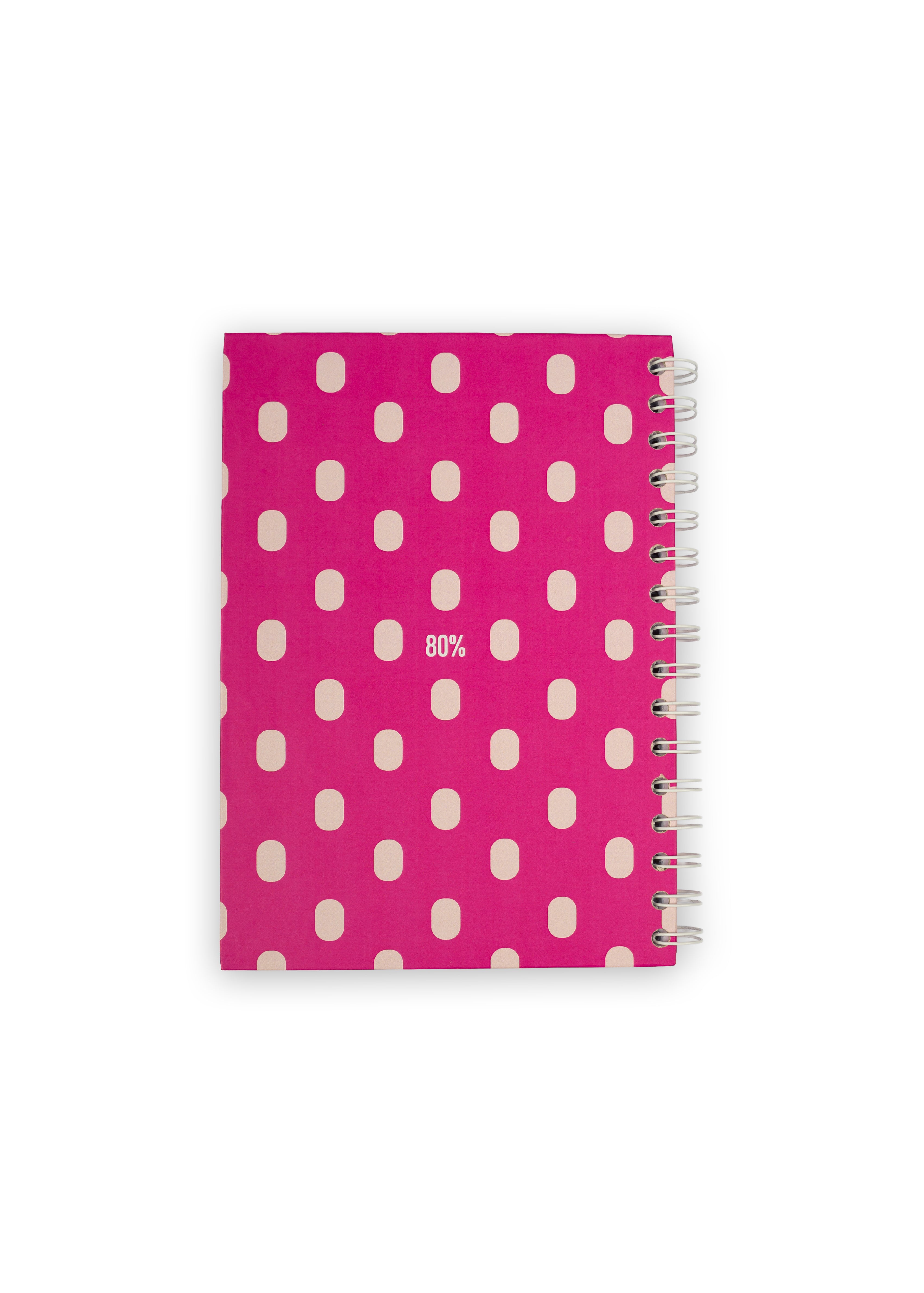 raspberry candy dots planner