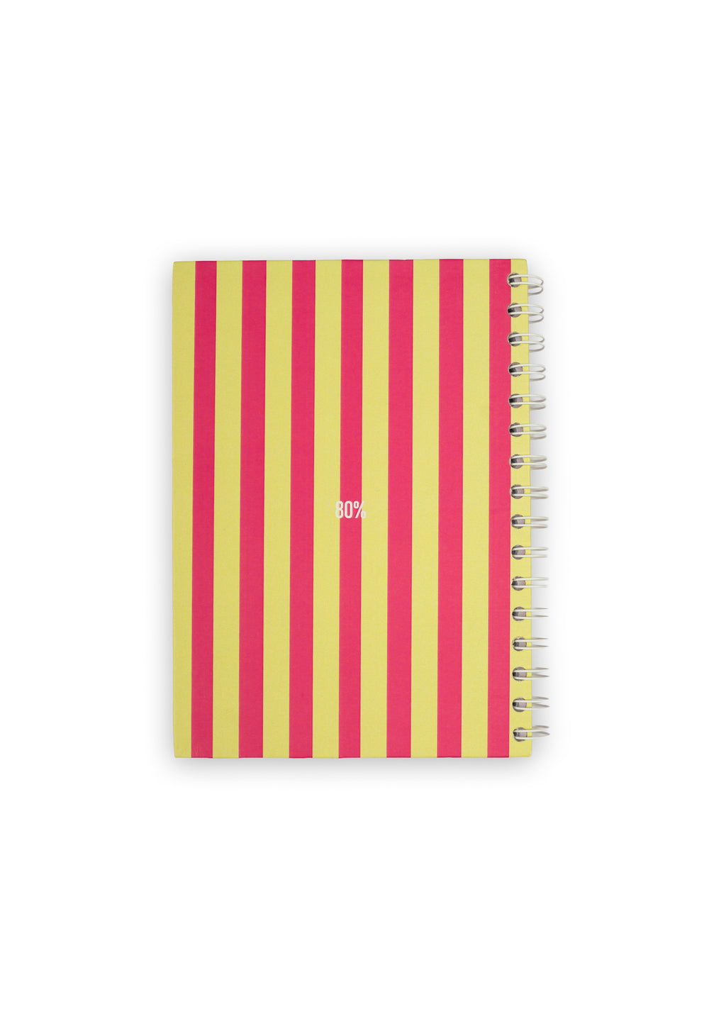 baby raspberry striped notebook