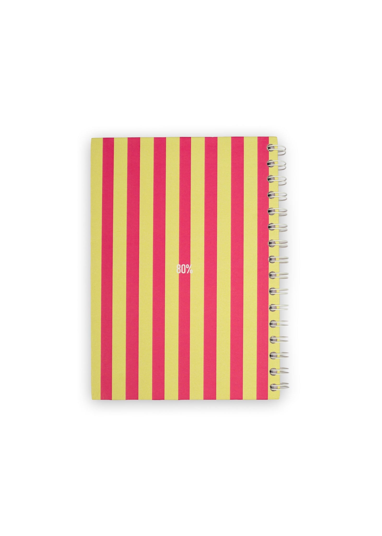 baby raspberry striped notebook