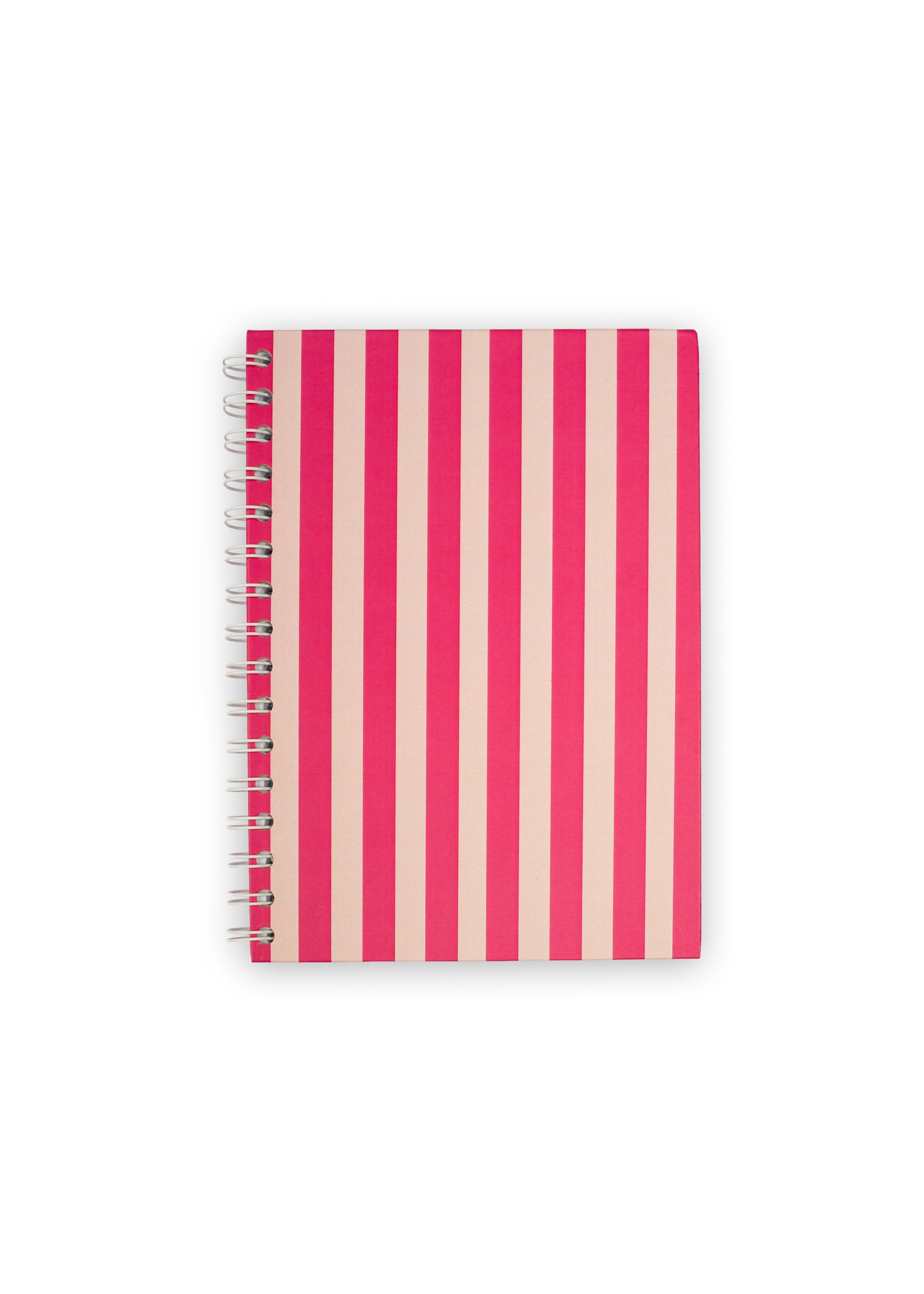 raspberry candy striped planner