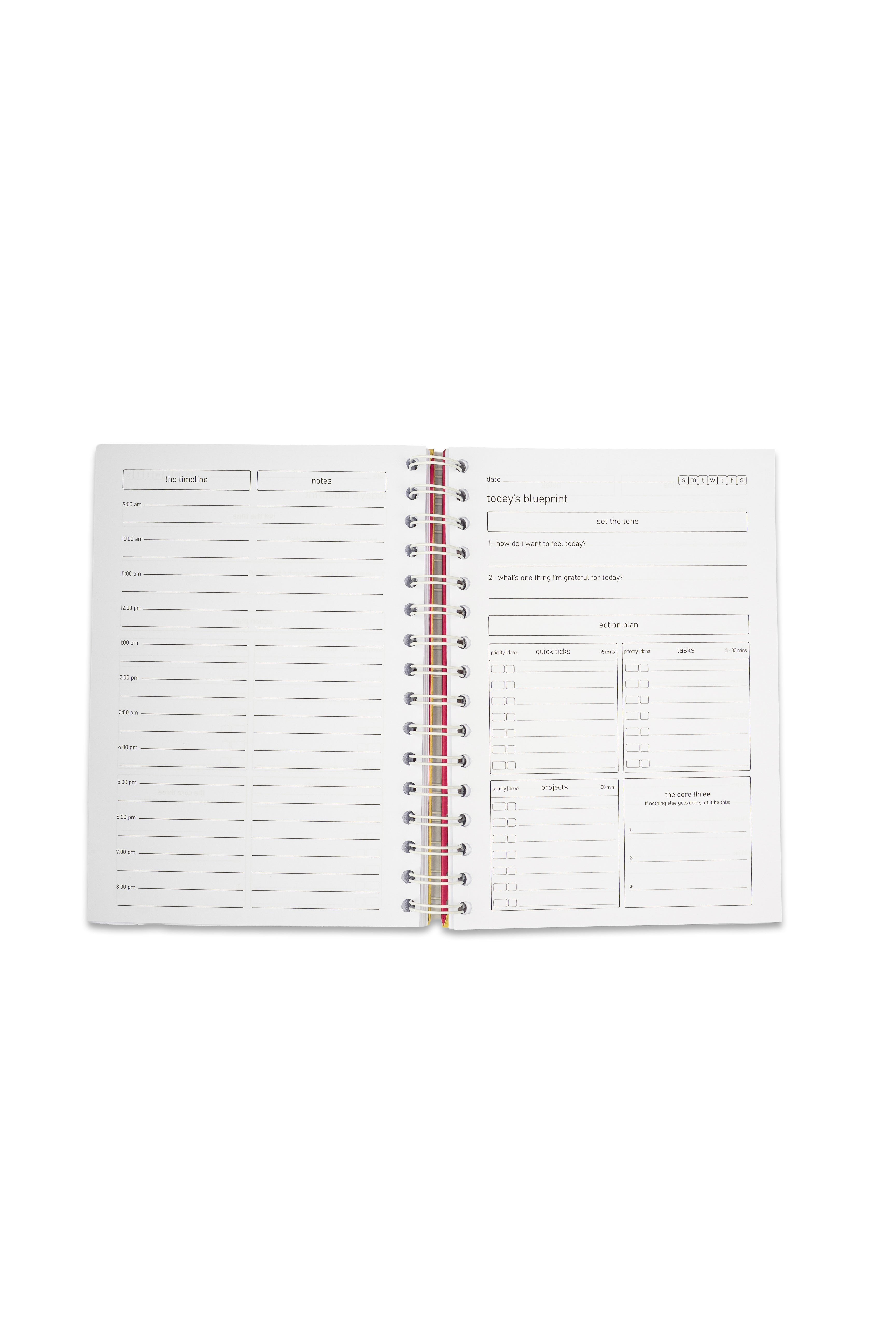 baby raspberry striped planner